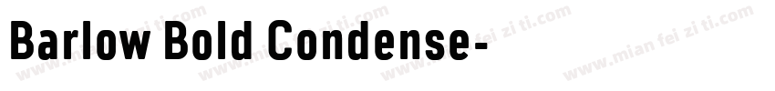 Barlow Bold Condense字体转换